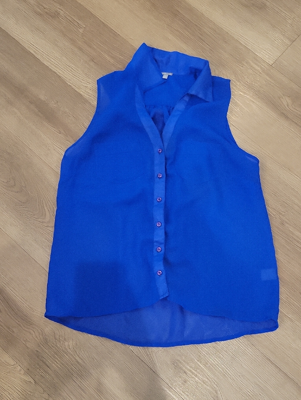Charlotte Russe Sheer Sleeveless Blouse